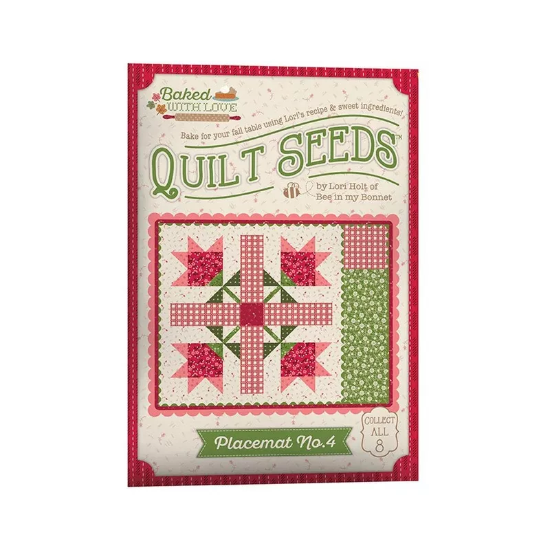 "Baked with love" Quilt Seeds Pattern Placemat No. 4 by Lori Holt for Riley Blake