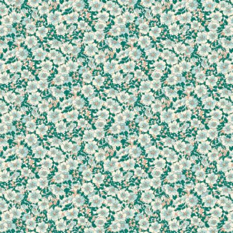 "Liberty Tree of Life"-Canopy Greens Dina Blossom by Liberty Fabrics