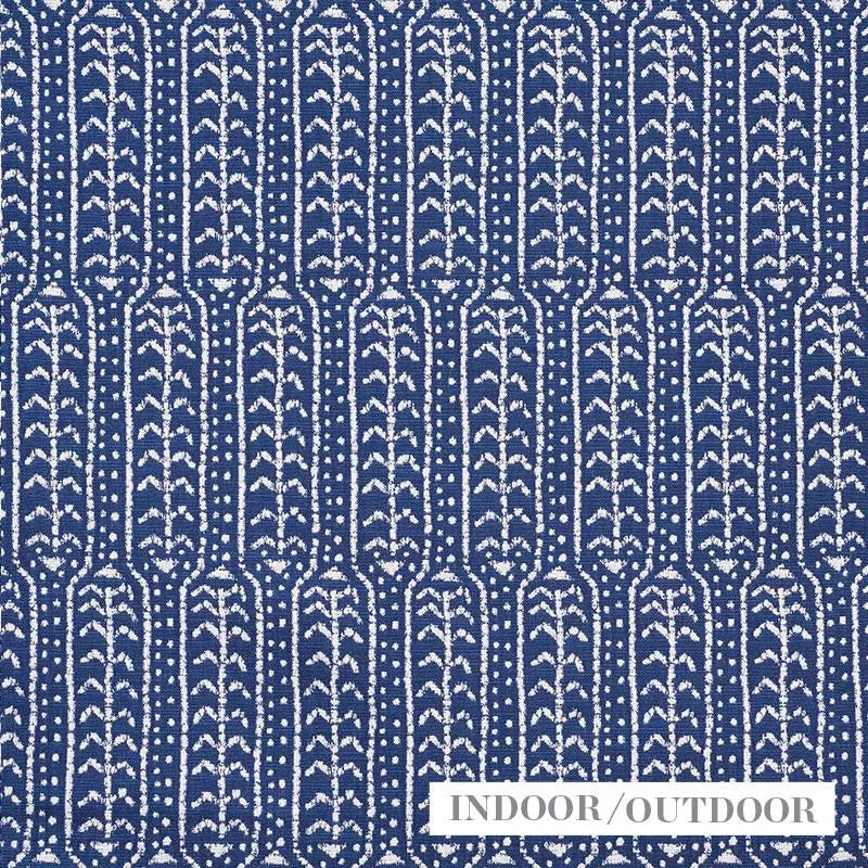 Zonda Indoor/Outdoor Indigo 73762 by Schumacher Designer Fabric